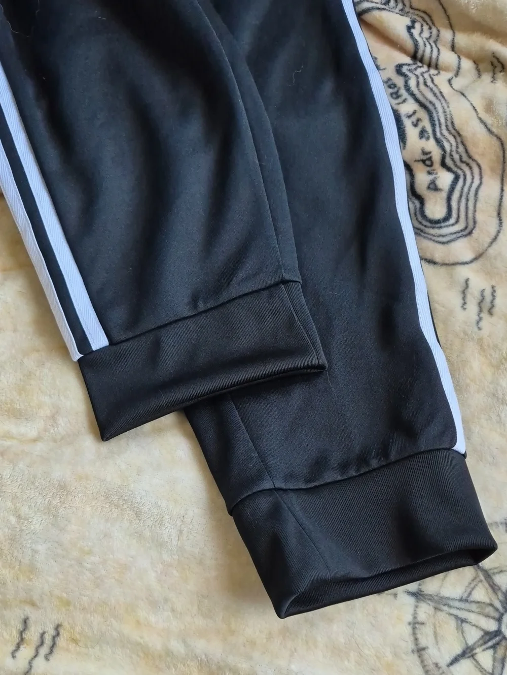 NWT Adidas Originals Men's 2XL SST Track Pants Black White 3 Stripe